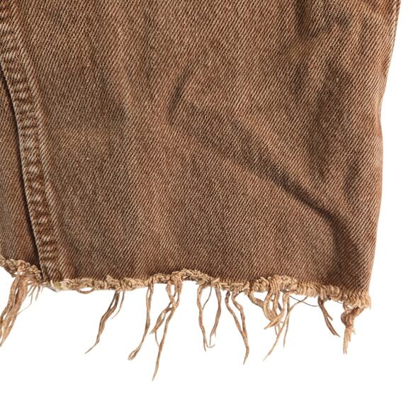 Re/Done Jeans Womens 26 70's Ultra High Rise Stovepipe Washed Terracotta Brown - Picture 3 of 13